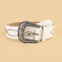 ROCK-HUS Gürtel Country Weiss