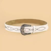 ROCK-HUS Gürtel Country Weiss