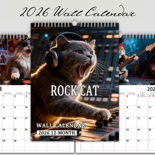 ROCK-HUS Kalender "Rock Cat" 2026