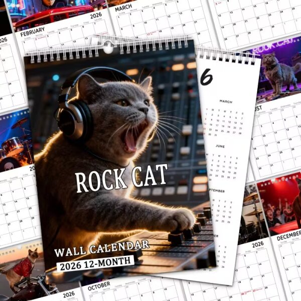 ROCK-HUS Kalender "Rock Cat" 2026