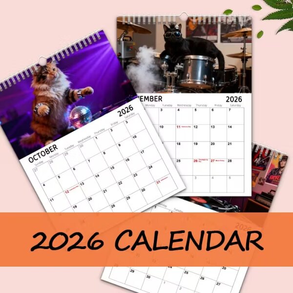 ROCK-HUS Kalender "Rock Cat" 2026