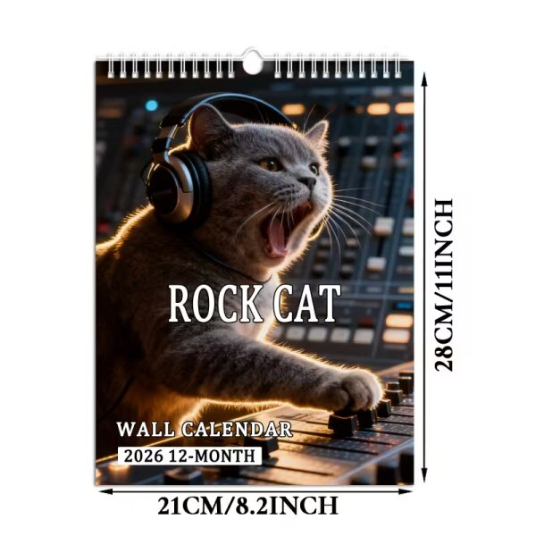 ROCK-HUS Kalender "Rock Cat" 2026