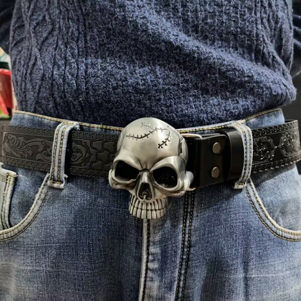 ROCK-HUS Gürtel Skullhead