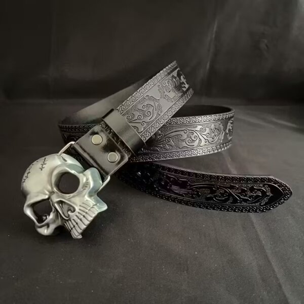 ROCK-HUS Gürtel Skullhead