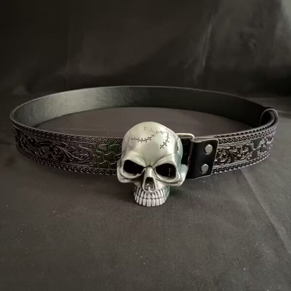 ROCK-HUS Gürtel Skullhead