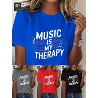 ROCK-HUS T-Shirt "Music is my Therapy"