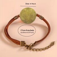 ROCK-HUS Cabochon Armband Leder Piano