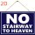 ROCK-HUS Schild Pressholz "No Stairway to Heaven"