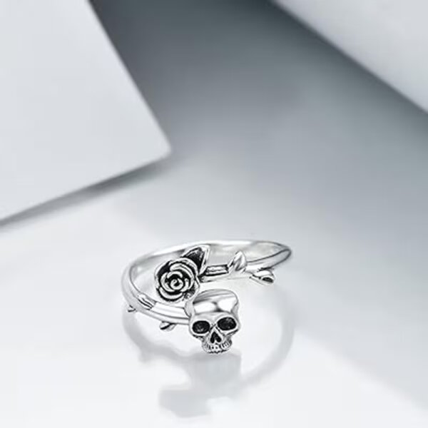 ROCK-HUS Ring Skull´n Roses