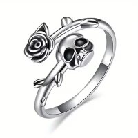 ROCK-HUS Ring Skull´n Roses