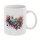 ROCK-HUS Tasse Noten und Blumen Kaffeebecherl Blumen&amp;Noten