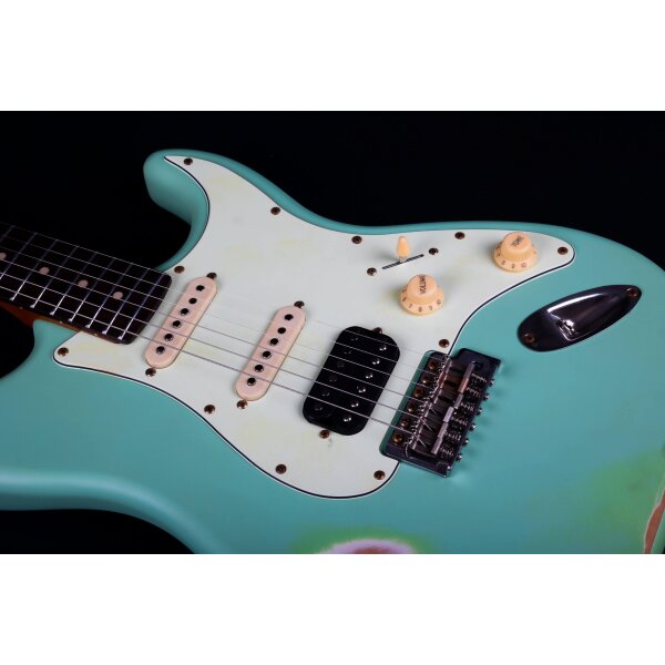 Jet Guitars JS-400 Sea Foam Green Relic