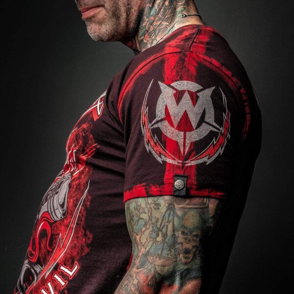 WORNSTAR Herren Artist Asylum Collection American Daredevil Tee T-Shirt schwarz