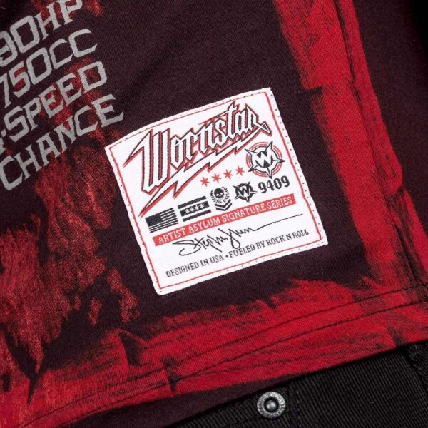 WORNSTAR Herren Artist Asylum Collection American Daredevil Tee T-Shirt schwarz