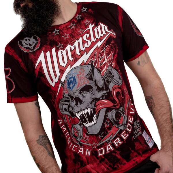 WORNSTAR Herren Artist Asylum Collection American Daredevil Tee T-Shirt schwarz