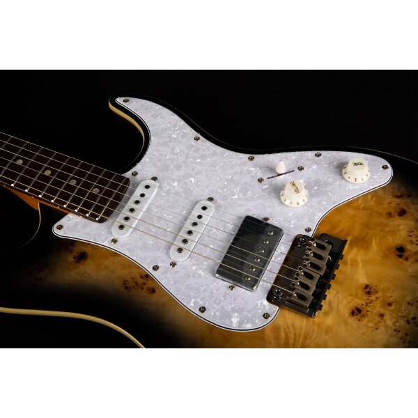 Jet Guitars JS-450 QTB R Transparent Brown