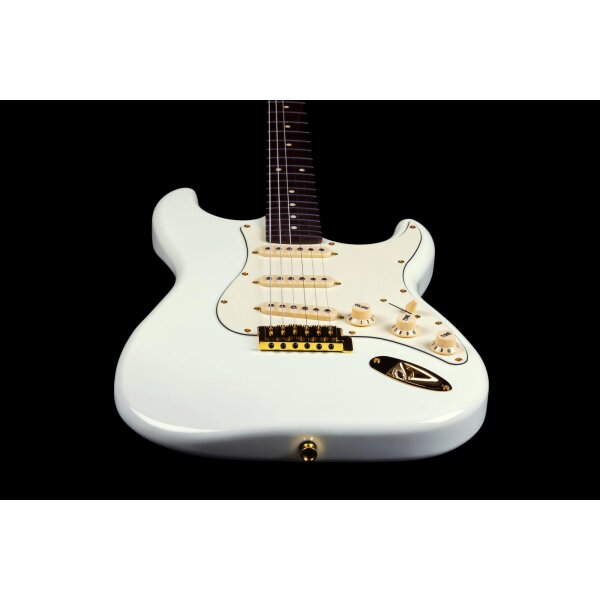 Jet Guitars JS-380 Olympic White Gold
