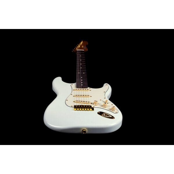 Jet Guitars JS-380 Olympic White Gold