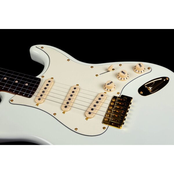 Jet Guitars JS-380 Olympic White Gold