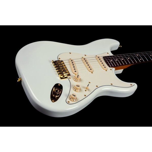 Jet Guitars JS-380 Olympic White Gold