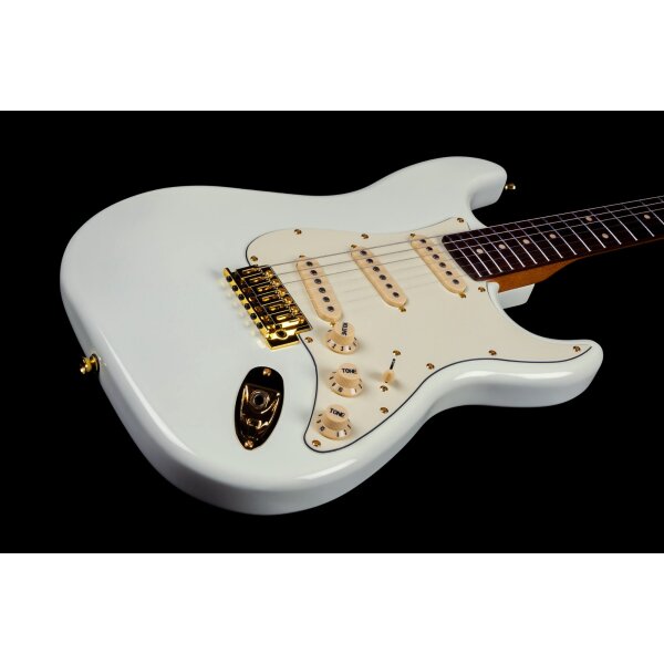 Jet Guitars JS-380 Olympic White Gold