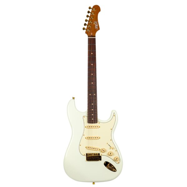 Jet Guitars JS 380 OW G Olympic White Gold