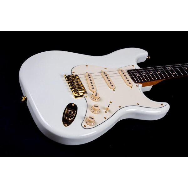 Jet Guitars JS 380 OW G Olympic White Gold