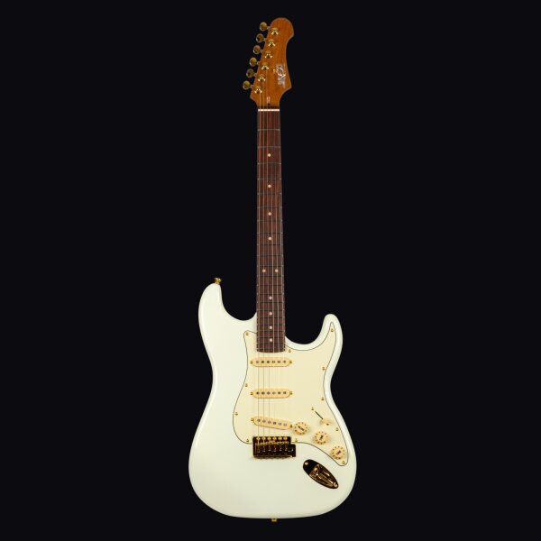 Jet Guitars JS 380 OW G Olympic White Gold