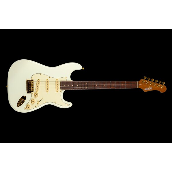 Jet Guitars JS 380 OW G Olympic White Gold