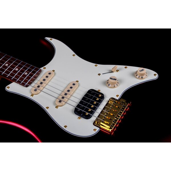 Jet Guitars JS 480 WR G Wine Red Gold