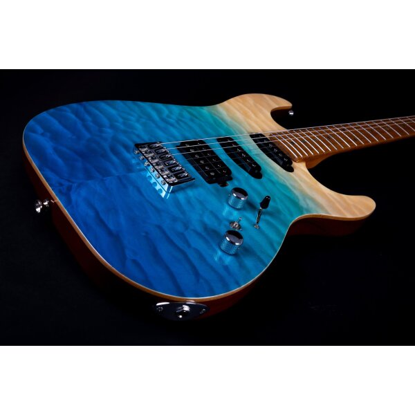 Jet Guitars JS-1000 QTBL Transparent Blue