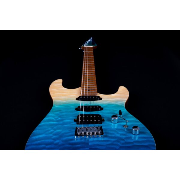 Jet Guitars JS-1000 QTBL Transparent Blue