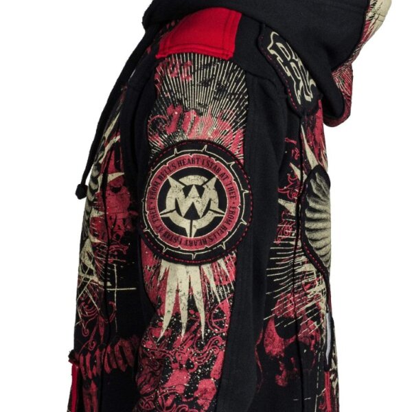 ROCK-HUS Wornstar Hoodiejacke Zipper "Revenge"
