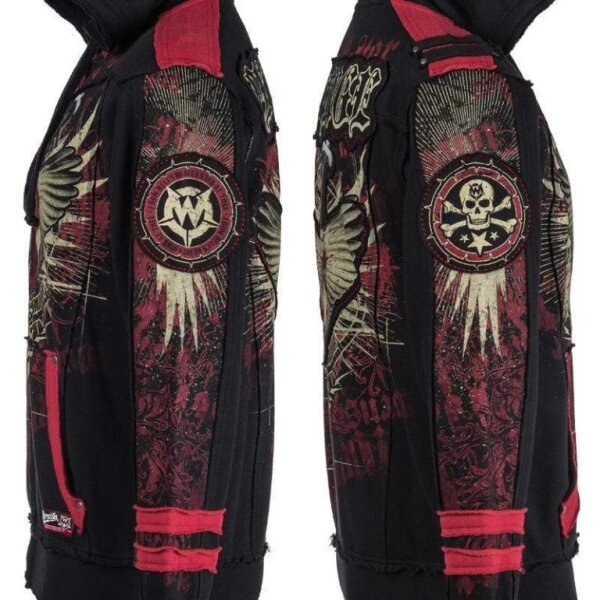 ROCK-HUS Wornstar Hoodiejacke Zipper "Revenge"