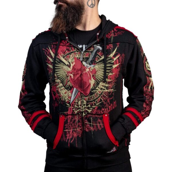 ROCK-HUS Wornstar Hoodiejacke Zipper "Revenge"