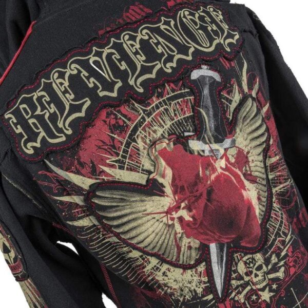 ROCK-HUS Wornstar Hoodiejacke Zipper "Revenge"
