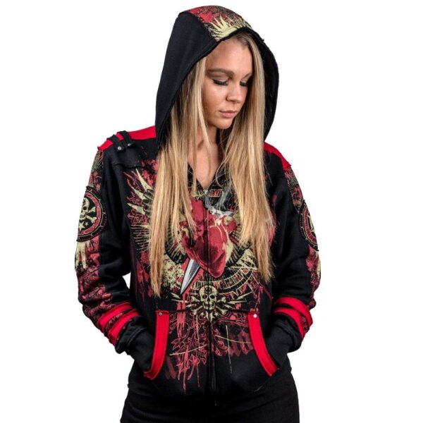 ROCK-HUS Wornstar Hoodiejacke Zipper "Revenge"