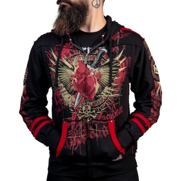 ROCK-HUS Wornstar Hoodiejacke Zipper "Revenge" XL