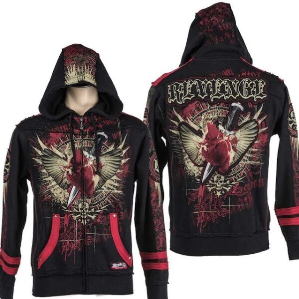 ROCK-HUS Wornstar Hoodiejacke Zipper "Revenge" XL