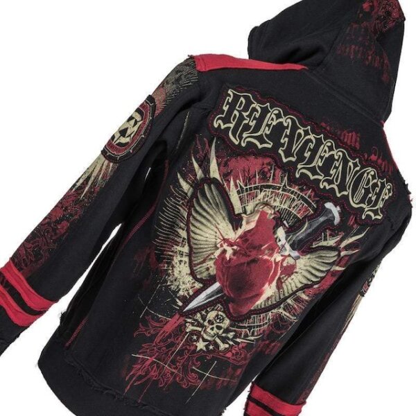 ROCK-HUS Wornstar Hoodiejacke Zipper "Revenge" XL