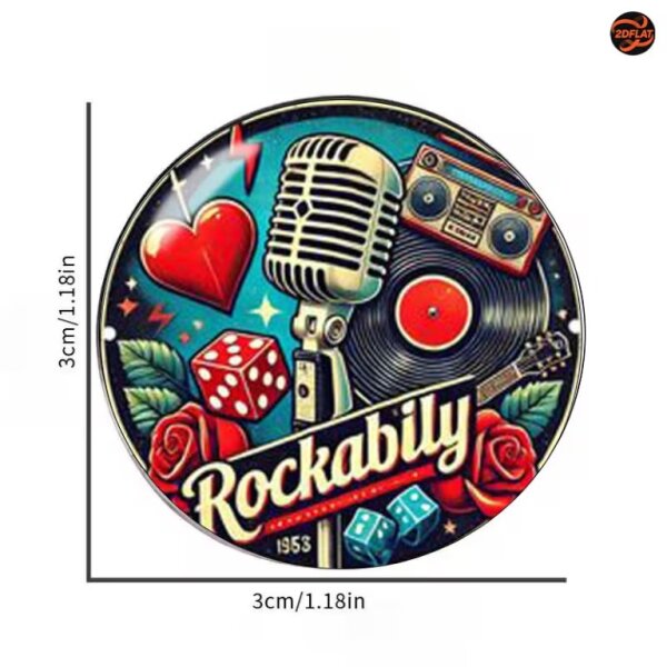 ROCK-HUS Pin Rockabilly Microphone