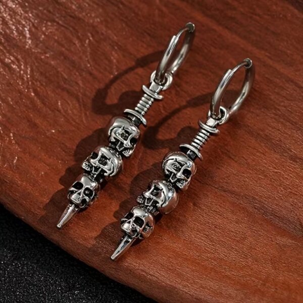 ROCK-HUS Ohrringe Skulls´n Sword