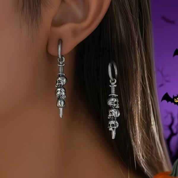 ROCK-HUS Ohrringe Skulls´n Sword