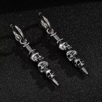 ROCK-HUS Ohrringe Skulls´n Sword