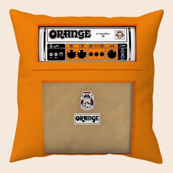 ROCK-HUS Kissenbezug Orange Amp 45x45