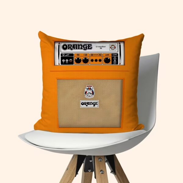 ROCK-HUS Kissenbezug Orange Amp 45x45