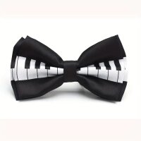 ROCK-HUS Fliege Klaviatur schwarz-weiss