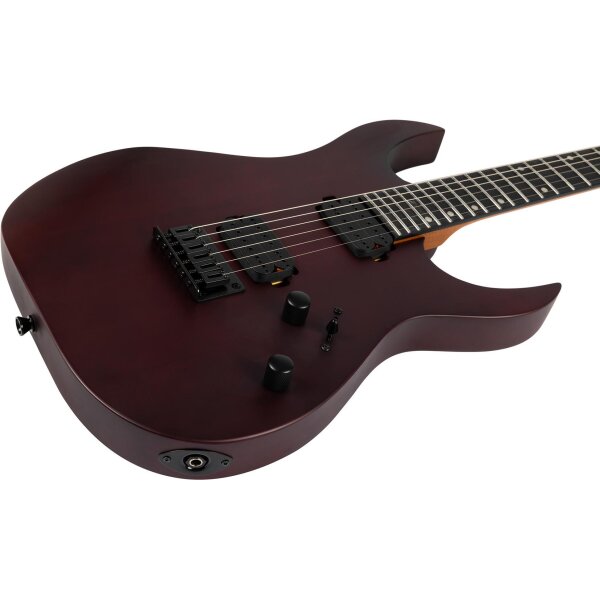 SPIRA Guitars S-400 Satin Wine Red