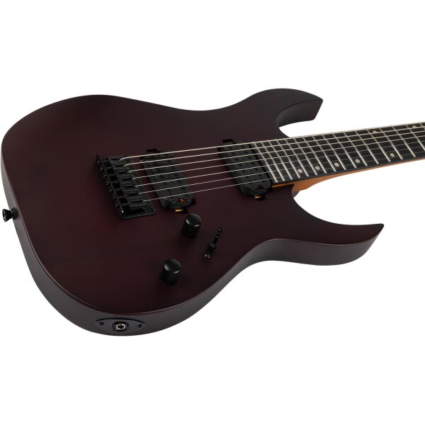 SPIRA Guitars S-407 Satin Wine Red