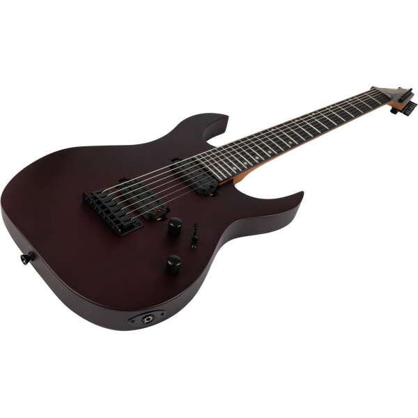 SPIRA Guitars S-407 Satin Wine Red